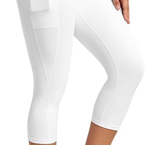 Leggings for Women High Waisted Capri Leggings with Pockets - Picture 5 of 5